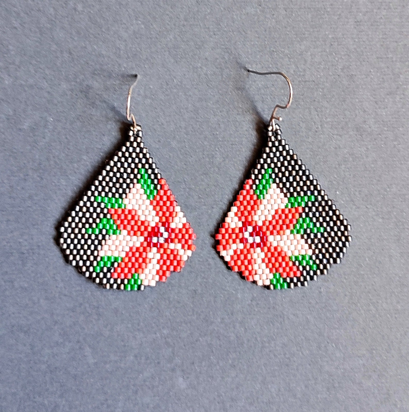 Flower Earrings Pattern Beading Floral Beaded Jewelry Making Etsy