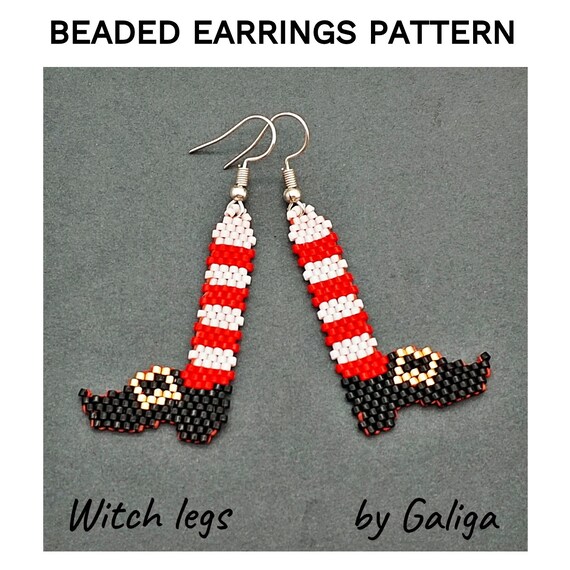 Beaded halloween earrings sale