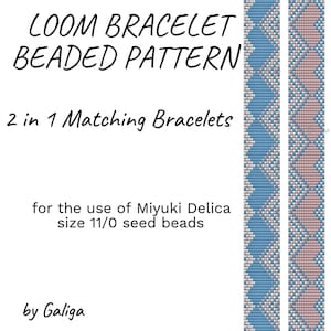 Loom bracelet patterns friendship bracelet pink heart jewelry pattern blue heart bracelet Beading pattern matching bracelets couple bracelet