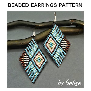 Beaded earrings patterns, Beading pattern, Seed bead pattern, Jewelry pattern Fish earrings tutorial, download pdf pattern, brick stitch