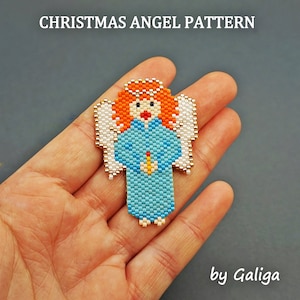 Christmas Angel Pattern Christmas Tree Decoration Home Decor diy angel ornament beaded design brick stitch beading seed bead beadwork  Xmas