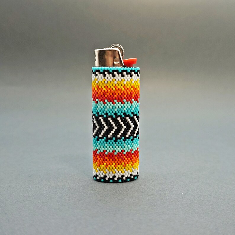 Colorful Lighter Cover Beading Pattern Lighter Case Seed Bead Etsy