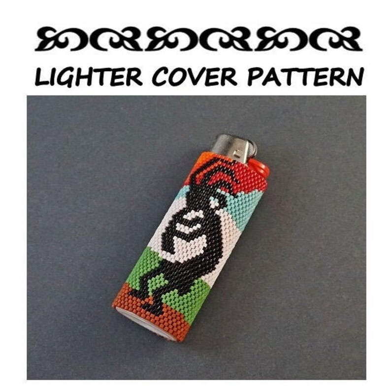 KOKOPELLI Lighter Cover Pattern Lighter Case Beading Pattern Etsy