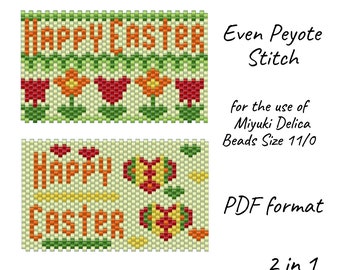 Adornos de Pascua, patrones para fundas de bolígrafos de peyote, patrones para abalorios, patrones para envolver bolígrafos, patrones para bolígrafos de cuentas de semillas, PDF, patrones para las fiestas de primavera, descarga