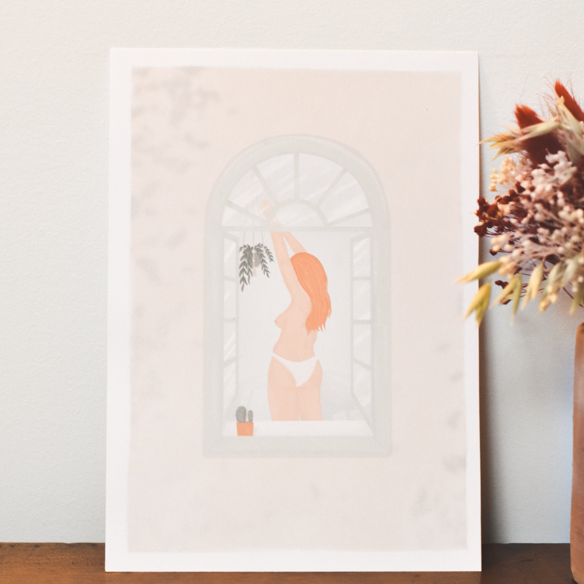 Affiche Femme Nue à Sa Fenêtre