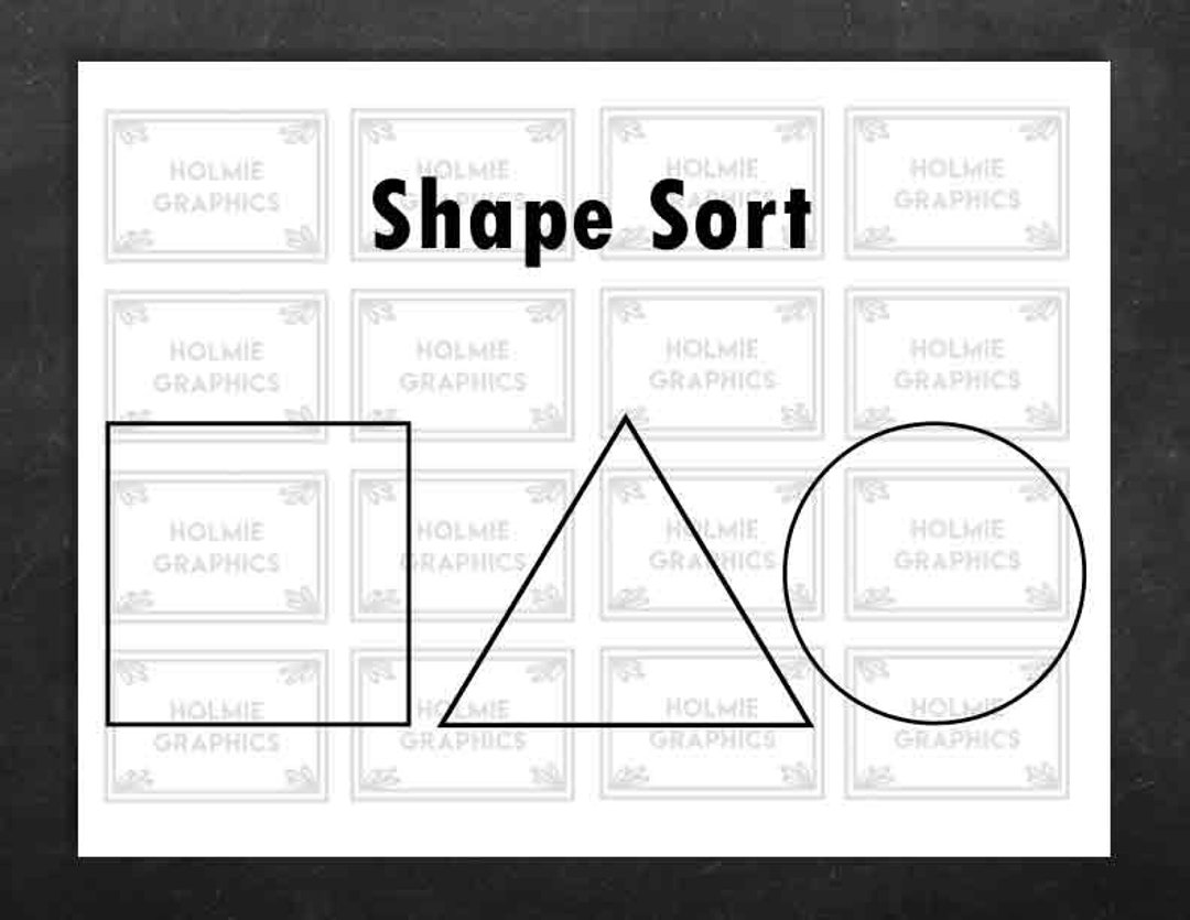 Shape Sort, Sorting Shapes, Shapes, Square, Triangle, Circle