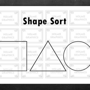 Shape Sort, Sorting Shapes, Shapes, Square, Triangle, Circle, Homeschool, Learn from Home