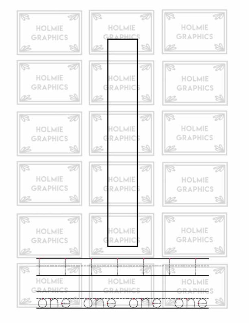 Number and Word Trace With Block Number, Tracing Numbers, Number Trace