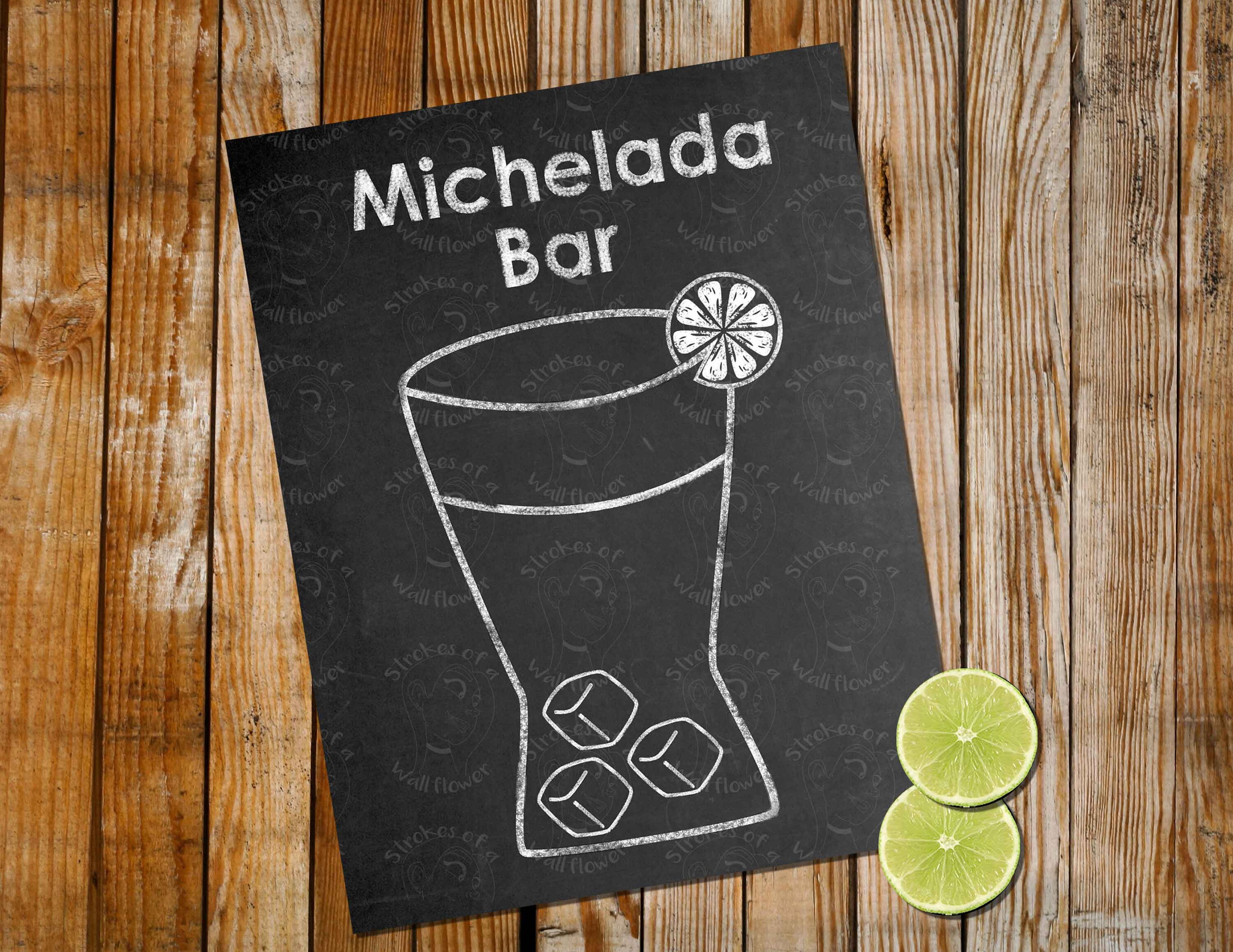 Michelada Bar Sign, Chalkboard Sign, Party Sign - Etsy