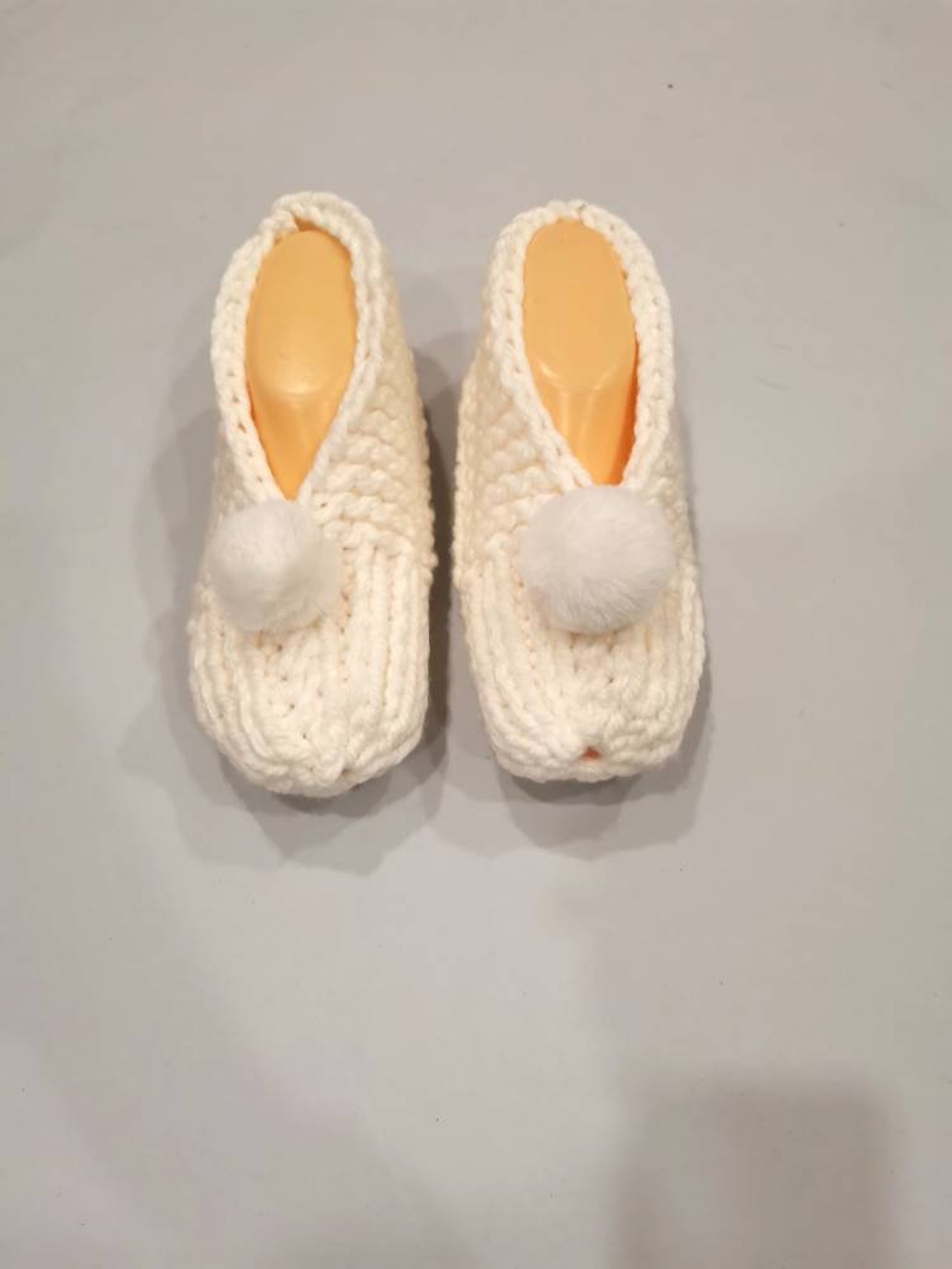 white slippers with fur