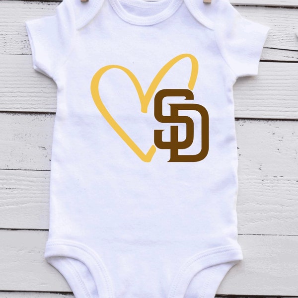 San Diego onesie toddler t-shirt, SD onesie for baby, baby onesie San Diego, Padres toddler t-shirt onesie