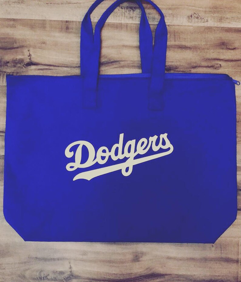 Dodgers tote bag LA tote bag Blue Dodger tote bag Etsy