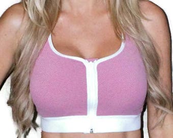 RXBRA Post Surgical Bra with Front Closure and Adjustable Straps