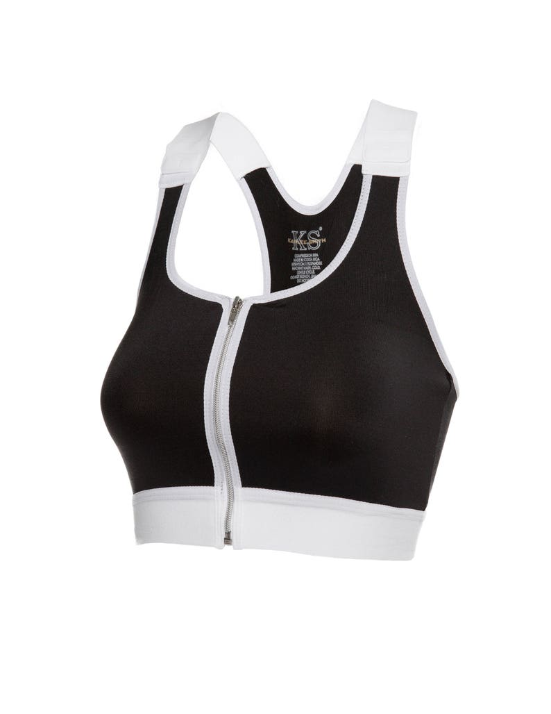 Black Yoga Bra Karlee Smith Activewear Lounge Bra Nursing Bra Comfort Bra Front Close Bra Black Surgical Support Snap Bra