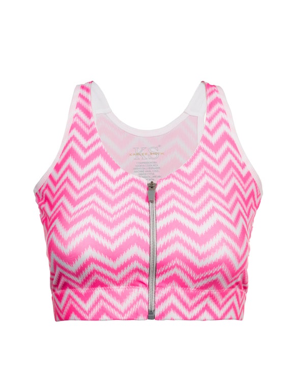 compression sports bra front closure
