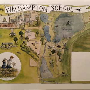 Walhampton Schule Karte