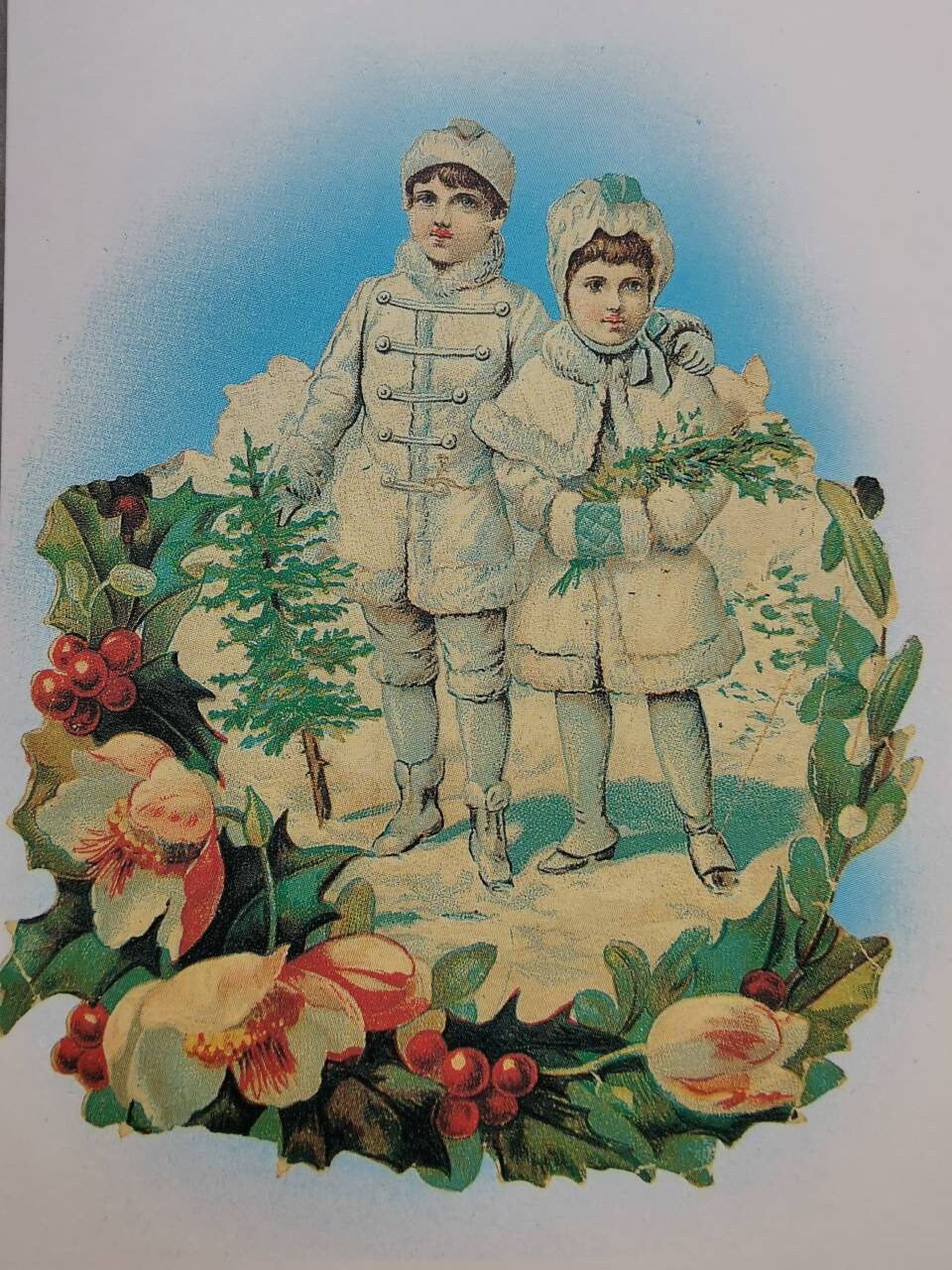 Vintage Norwegian Christmas Card | Etsy
