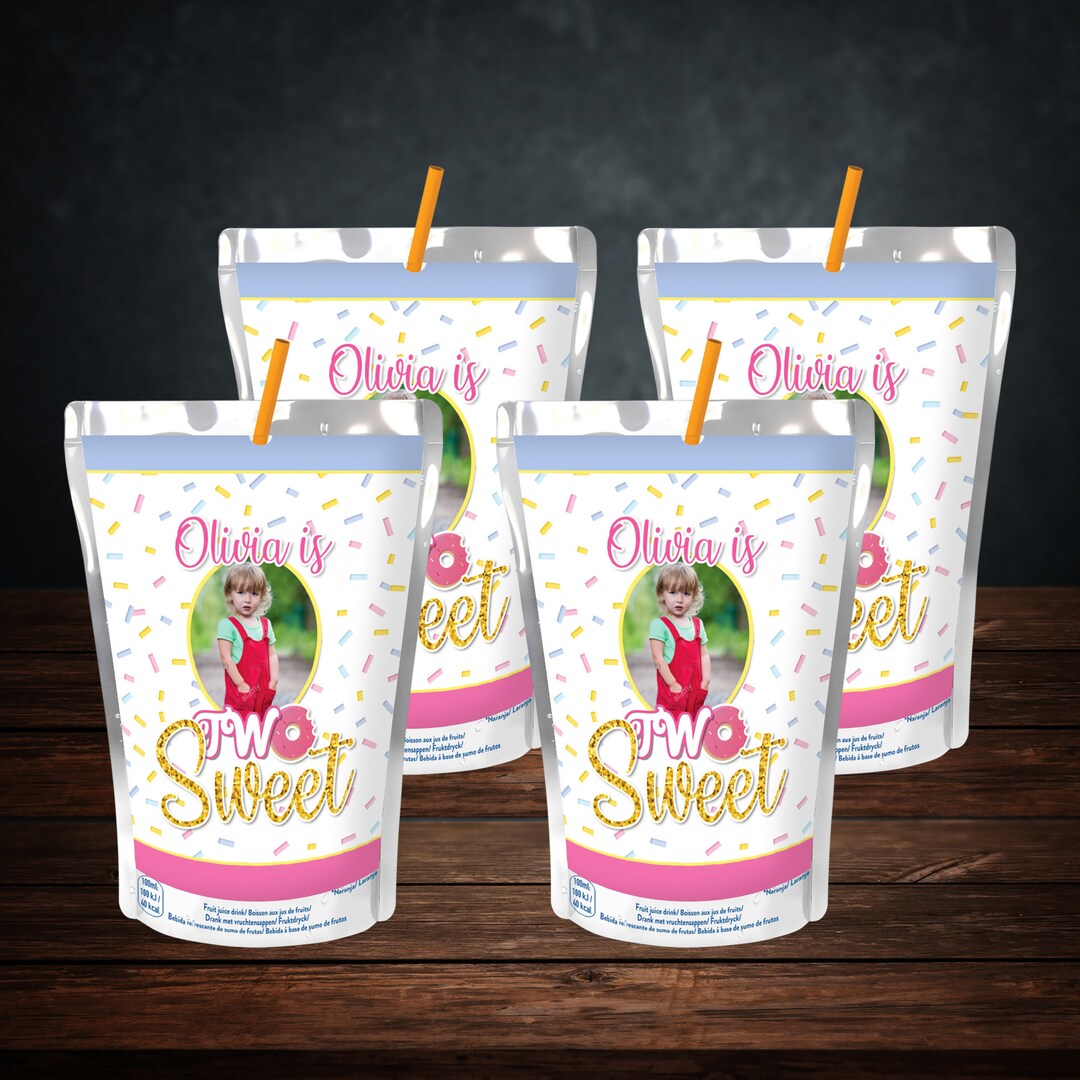 Two Sweet Capri Sun Wrapper 2nd Birthday Juice Label Capri Sun Juice ...