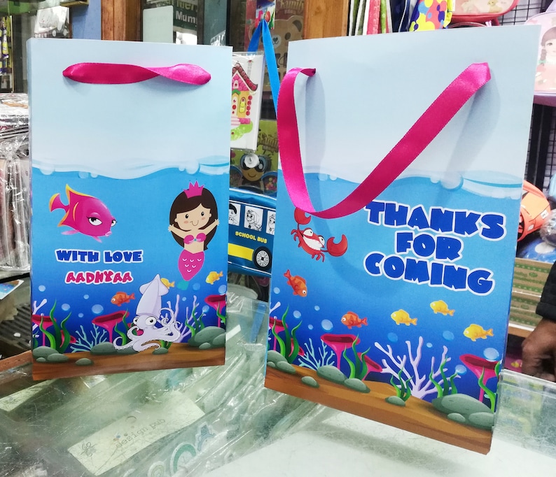 Doraemon Theme Birthday Party Gift Bags Personalized Doraemon Etsy
