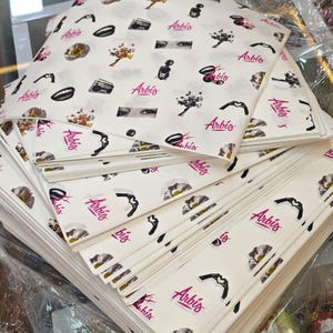 Custom Deli paper, Food Safe Paper, Custom design Tissue Paper, Sandwich paper, Food Wrapping Paper, wedding, Food Tray Liner, slider wrap