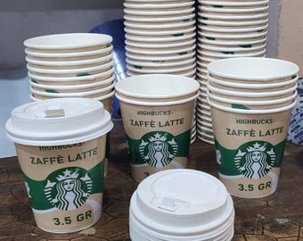 Custom Logo Coffee Cups with Lids: Personalized Party Cups