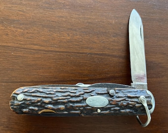 Large Stag Utility Pocket Knife