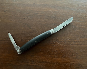 JM Schmid & Sons Small Half Congress Ebony Handles Pocket Knife