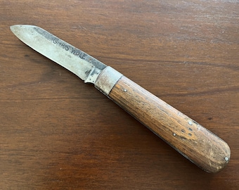 Rare Schatt & Morgan Employee Pocket Knife - Chris Wolf