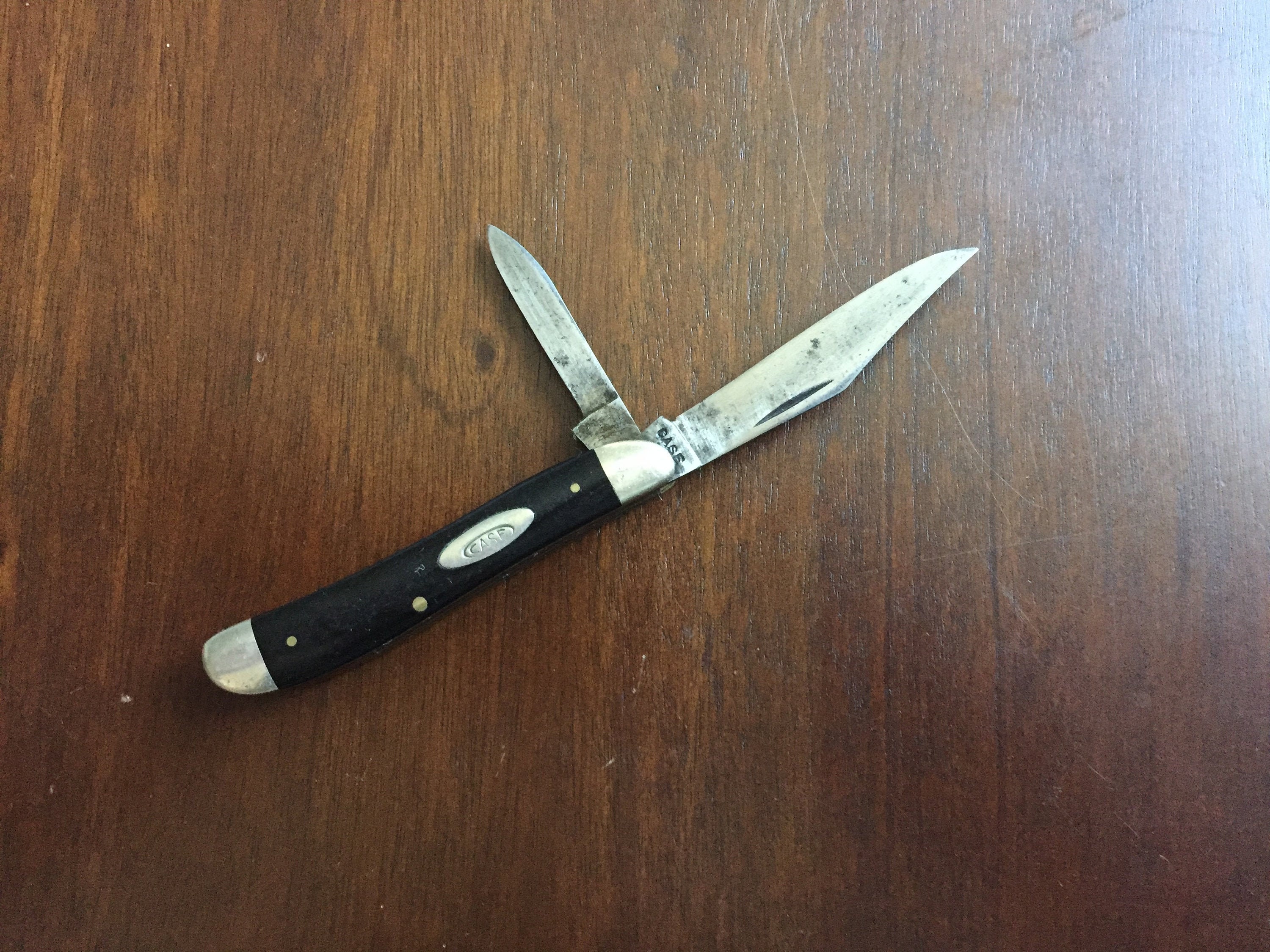 CASE XX Smooth Black Peanut Knife Etsy