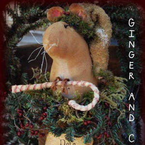Christmas Mousie In A Rusty Can