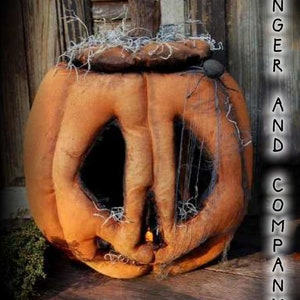 Folk Art Jack O Lantern & Tea Light