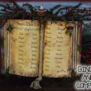 Libro della lista di Babbo Natale