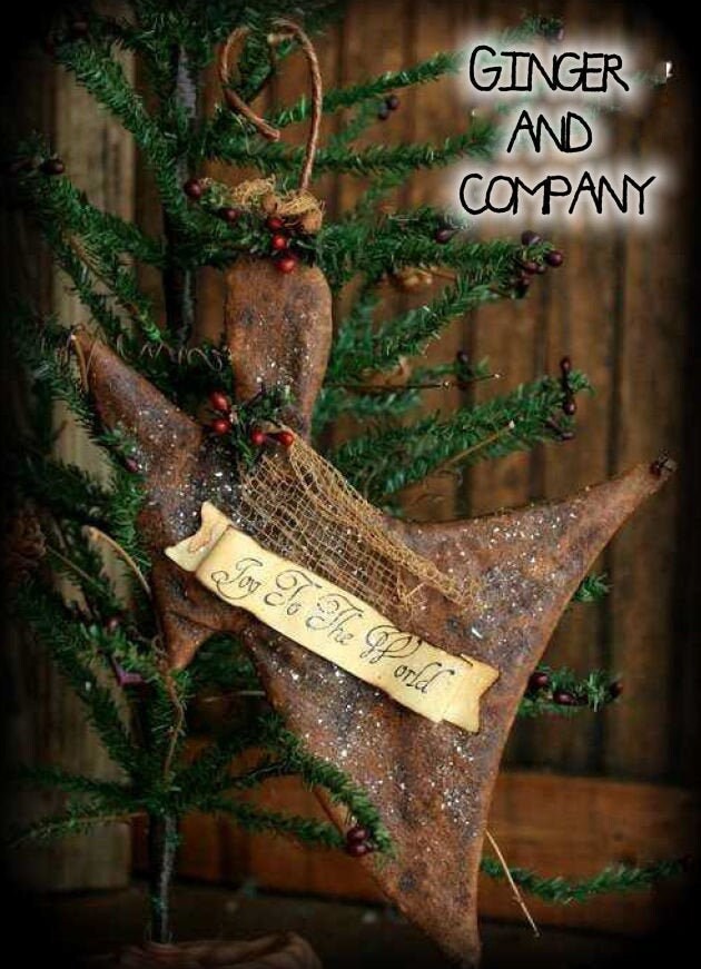 Folk Style Christmas Angel Joy to the World Etsy