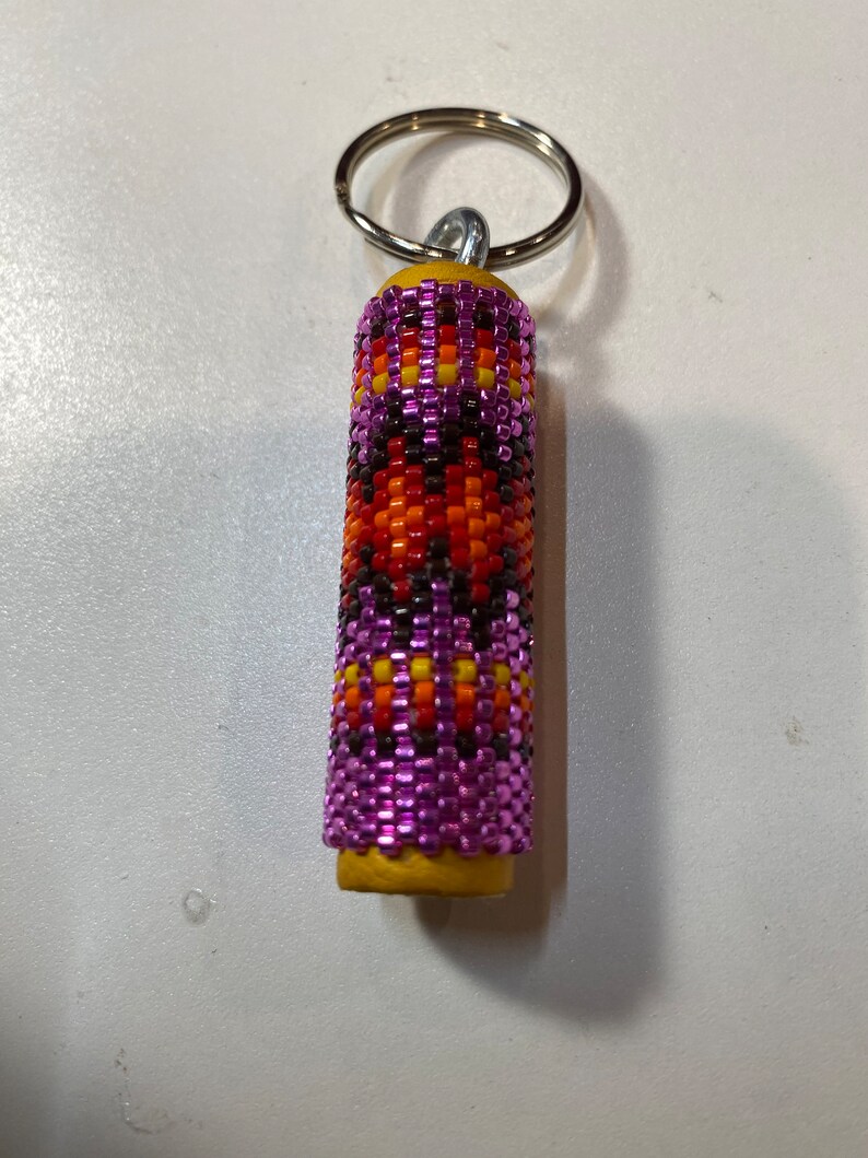 Native American Beaded Keychain Etsy