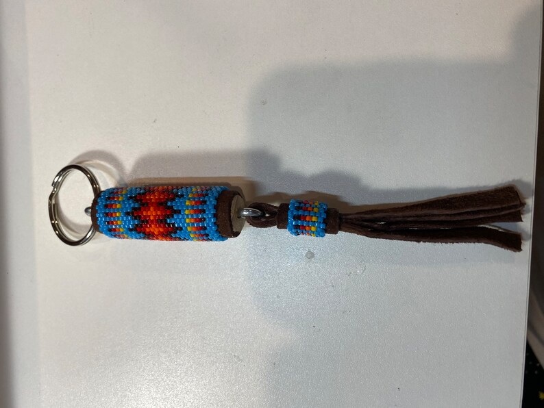 Native American Beaded Keychain Etsy