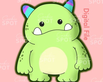 Niedliche Monster-Ausstechform - 10 cm STL-Datei (Digitaler Download)