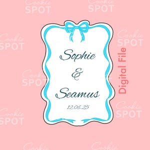 DIGITAL - Wavy Plaque Cookie Cutter STL file Instant download 4" cookie size