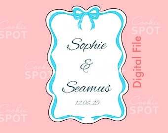 DIGITAL - Wavy Plaque Cookie Cutter STL file Instant download 4" cookie size