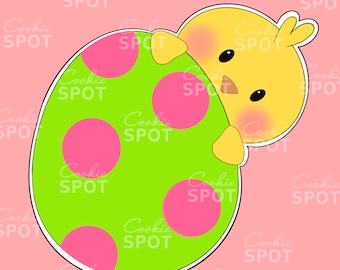 Easter Chick with an Egg Cookie Cutter