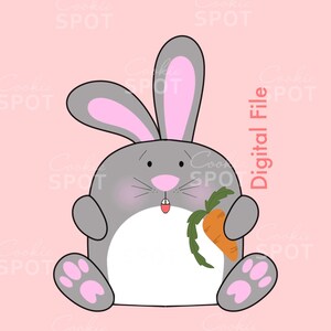 Chunky Bunny Easter Cookie Cutter STL File (Digital Download)