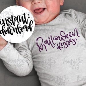 Halloween kussen SVG-bestand voor silhouet en Cricut Vinyl snijmachines en PNG grafische bestanden voor sublimatie afdrukken, Baby kostuum bestand