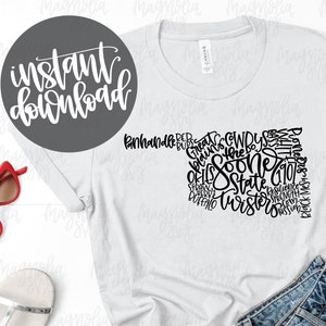 Arquivo SVG do estado de Oklahoma, arquivo de corte SVG da silhueta do estado de Oklahoma, arquivos de corte OK, arquivo de camiseta do estado
