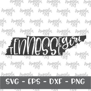 Tennessee Girl SVG File, Tennessee State svg cut bestand, TN State Silhouette Cutting File, TN Tshirt svg bestand, Tennessee Girl Outline svg