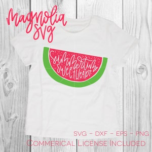 Watermelon SVG Cut file, Summertime Sweetheart, Cutting file, Silhouette, Cricut, Summer SVG, Hand lettered, Printable, Vinyl Stencil