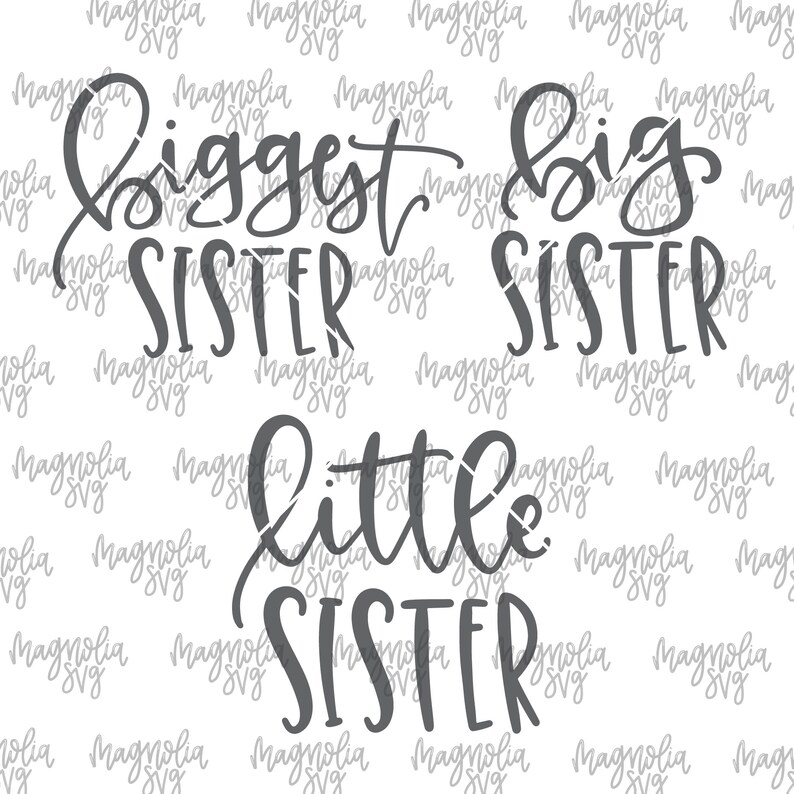 Download Big Sister Svg Biggest Sister Svg New Baby Svg File Bundle Little Sister Svg Baby Sister Svg Baby Announcement Svg Bundle Clip Art Art Collectibles