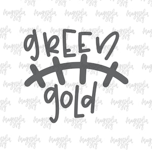 Green and Gold Laces svg, Football Green and Gold svg, Football Laces, Football Team svg, Team Colors svg, School Colors svg, SVG cut file