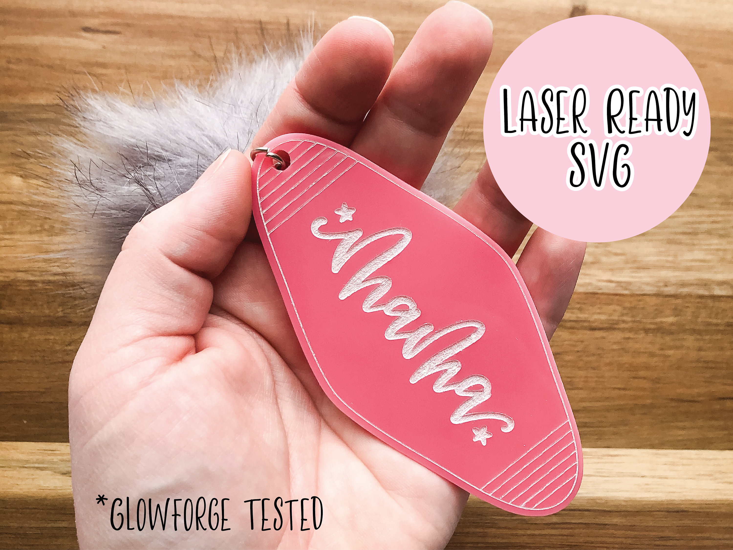 Download Retro Motel Mama Keychain Laser Ready SVG File Glowforge ...