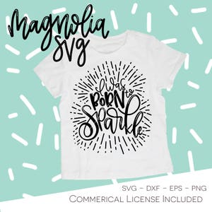 Urodziłem się do Sparkle SVG pliku cięcia, Handlettered cięcie plik do sylwetki i Cricut maszyn, komercyjnych licencji-SVG, EPS, PNG, DXF
