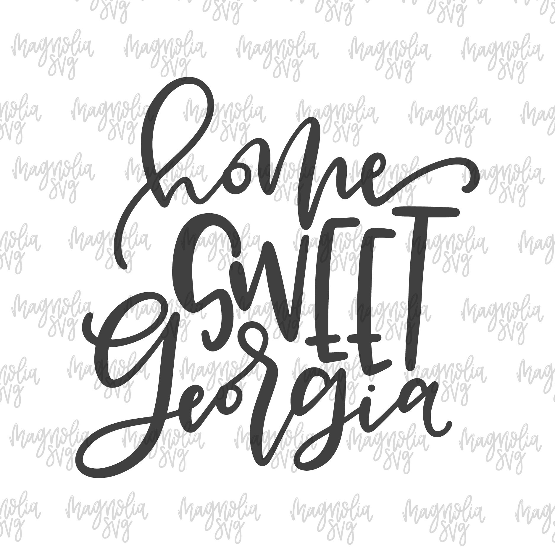 Georgia SVG File Home Sweet Georgia svg cut file GA Home | Etsy