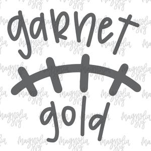 Garnet and Gold Laces svg, Garnet and Gold svg, Football Laces svg, Football svg, Football Team Colors svg, Football Mom svg, Team Colors